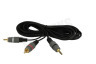 Jack 3.5mm Stereo Male - 2x Tulp RCA Male, 5.0 meter