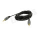 Jack Kabel 2x 3.5mm Stereo Male, 5 meter, Verguld