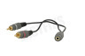 Jack Verloopkabel Contra 3.5mm Female - 2x Tulp RCA Male